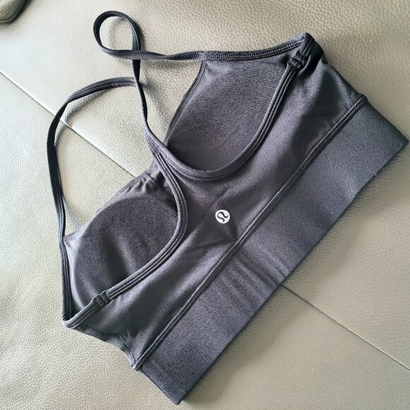 Lululemon Flow Y Bra Long Line Nulu Light Support B/C Cup Size 6 - Picture 3 of 5